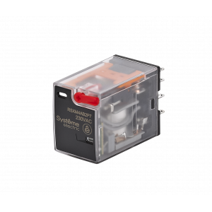 Реле 6A 4CO 230VAC тест кнопка LED