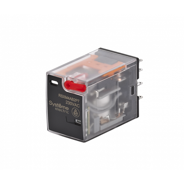 Реле 6A 4CO 230VAC тест кнопка LED