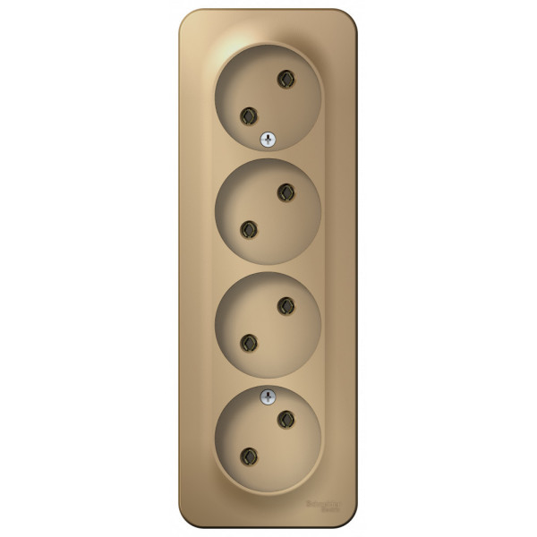 Розетка Schneider Electric BLANCA 4х-мест. О/У 16А/250В ТИТАН