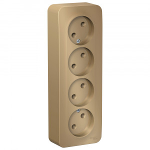 Розетка Schneider Electric BLANCA 4х-мест. О/У 16А/250В ТИТАН