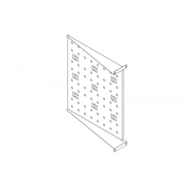 Фиксированная полка Systeme Electric, серия Uniprom, 2U, 450мм, до 15кг