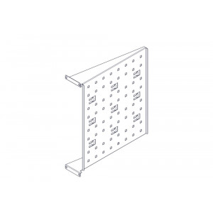 Фиксированная полка Systeme Electric, серия Uniprom, 2U, 450мм, до 15кг