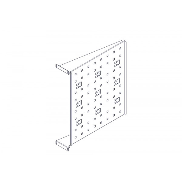 Фиксированная полка Systeme Electric, серия Uniprom, 2U, 450мм, до 15кг