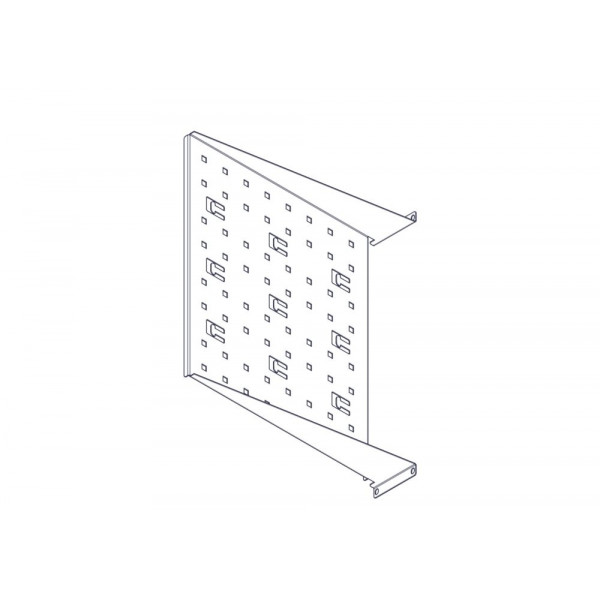 Фиксированная полка Systeme Electric, серия Uniprom, 2U, 450мм, до 15кг