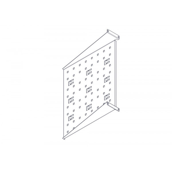 Фиксированная полка Systeme Electric, серия Uniprom, 2U, 450мм, до 15кг