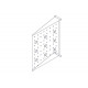 Фиксированная полка Systeme Electric, серия Uniprom, 2U, 450мм, до 15кг
