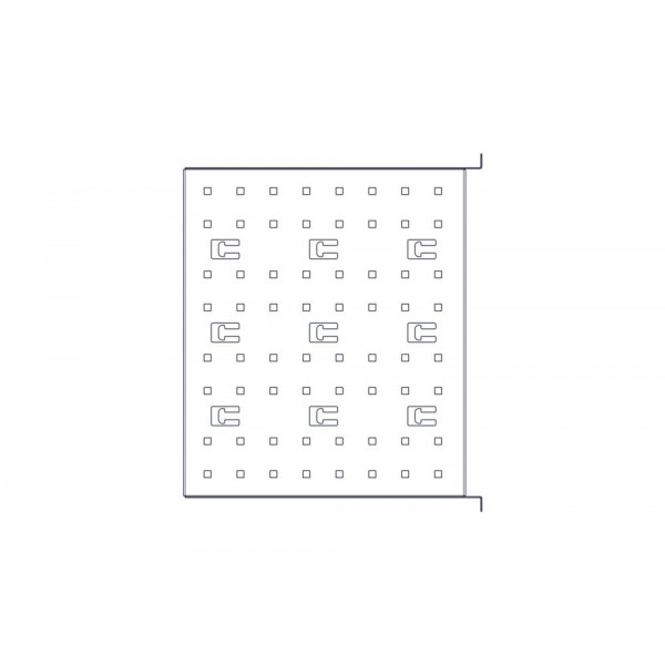 Фиксированная полка Systeme Electric, серия Uniprom, 2U, 450мм, до 15кг