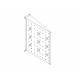 Фиксированная полка Systeme Electric, серия Uniprom, 2U, 450мм, до 15кг