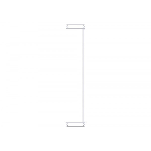 Фиксированная полка Systeme Electric, серия Uniprom, 2U, 450мм, до 15кг