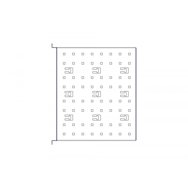 Фиксированная полка Systeme Electric, серия Uniprom, 2U, 450мм, до 15кг