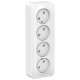 Розетка Schneider Electric BLANCA 4х-мест. О/У 16А/250В БЕЛЫЙ