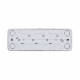 Розетка Schneider Electric BLANCA 4х-мест. О/У 16А/250В БЕЛЫЙ