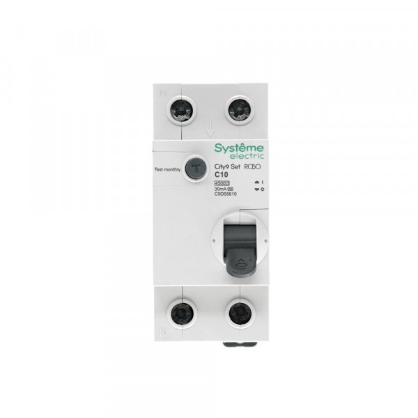 City9 Set Авт. выкл. диф. тока (АВДТ) 1P+N С 10А 4.5kA 30мА Тип-A 230В
