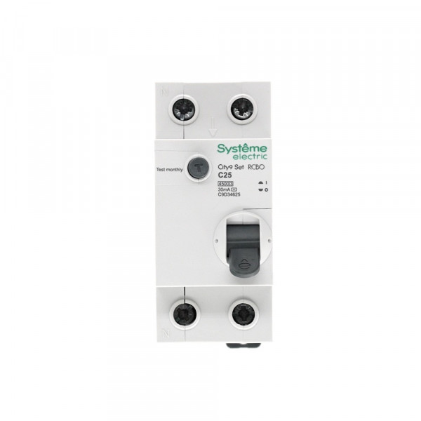 City9 Set Авт. выкл. диф. тока (АВДТ) 1P+N С 25А 4.5kA 30мА Тип-AС 230В