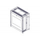 Шкаф Systeme Electric, серия Uniprom, 24U-600/1070, боковые панели 2шт, черный