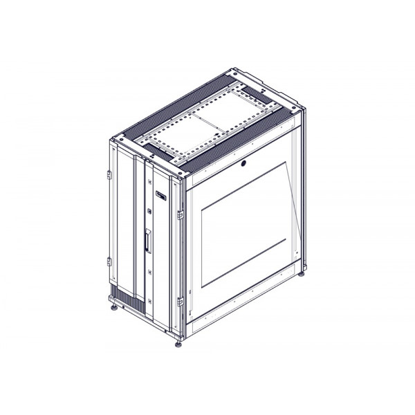 Шкаф Systeme Electric, серия Uniprom, 24U-600/1070, боковые панели 2шт, черный