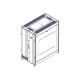 Шкаф Systeme Electric, серия Uniprom, 24U-600/1070, боковые панели 2шт, черный