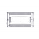 Шкаф Systeme Electric, серия Uniprom, 24U-600/1070, боковые панели 2шт, черный