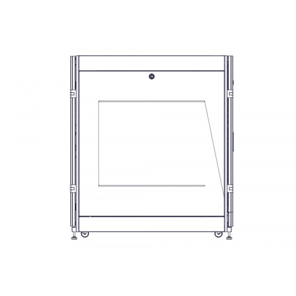 Шкаф Systeme Electric, серия Uniprom, 24U-600/1070, боковые панели 2шт, черный