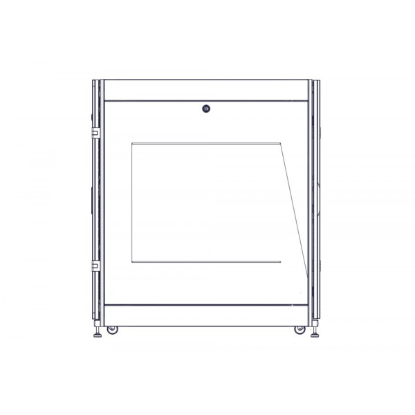 Шкаф Systeme Electric, серия Uniprom, 24U-600/1070, боковые панели 2шт, черный
