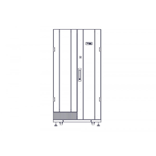 Шкаф Systeme Electric, серия Uniprom, 24U-600/1070, боковые панели 2шт, черный