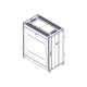 Шкаф Systeme Electric, серия Uniprom, 24U-600/1070, боковые панели 2шт, черный