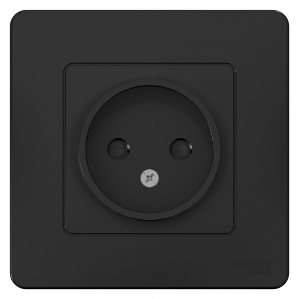 Розетка Schneider Electric BLANCA 1-мест. С/У со шт. 16А/250В АНТРАЦИТ