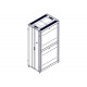 Шкаф Systeme Electric, серия Uniprom, 48U-750/1200, боковые панели 4шт, черный