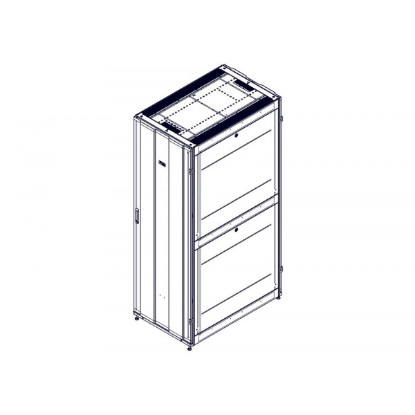 Шкаф Systeme Electric, серия Uniprom, 48U-750/1200, боковые панели 4шт, черный