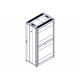 Шкаф Systeme Electric, серия Uniprom, 48U-750/1200, боковые панели 4шт, черный