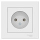 ATLASDESIGN РОЗЕТКА без заземления без шторок, 16А, в сборе, ЛОТОС