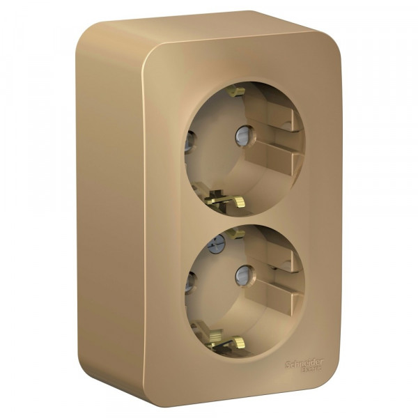 Розетка Schneider Electric BLANCA 2х-мест. заземл.+шторки О/У 16А/250В ТИТАН