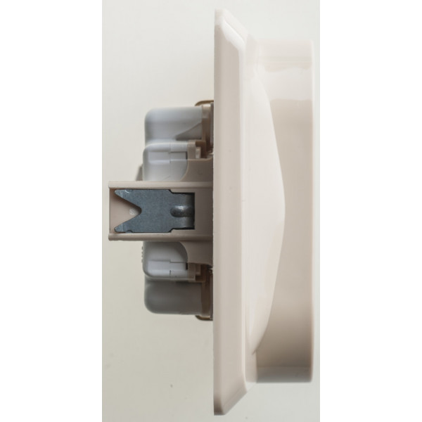 Розетка Schneider Electric ЭТЮД 2х-мест. С/У с заземл. 16А/250В КРЕМОВЫЙ