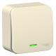 Выключатель Schneider Electric BLANCA 1-клав. с подсветкой О/У 6А/250B МОЛОЧНЫЙ
