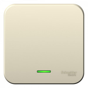 Выключатель Schneider Electric BLANCA 1-клав. с подсветкой О/У 6А/250B МОЛОЧНЫЙ