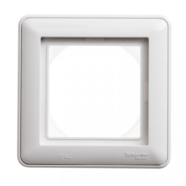 W59 AQUA 1-постовая РАМКА, IP44, БЕЛЫЙ