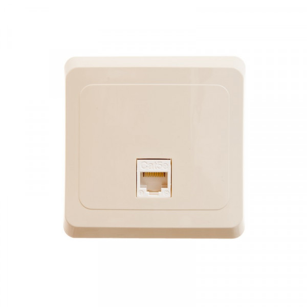 Розетка Schneider Electric ЭТЮД компьютерная RJ45 кат.5е С/У КРЕМОВЫЙ