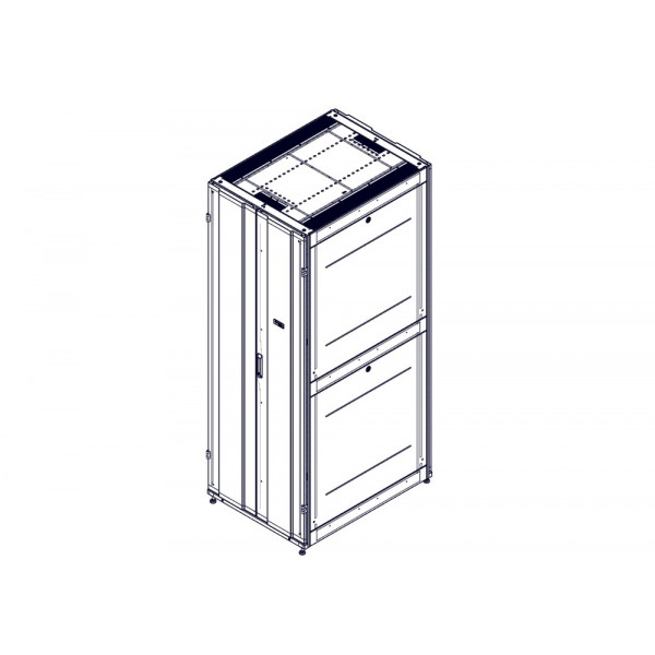 Шкаф Systeme Electric, серия Uniprom, 48U-800/1070, боковые панели 4шт, черный