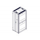 Шкаф Systeme Electric, серия Uniprom, 48U-800/1070, боковые панели 4шт, черный