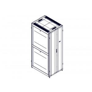 Шкаф Systeme Electric, серия Uniprom, 48U-800/1070, боковые панели 4шт, черный