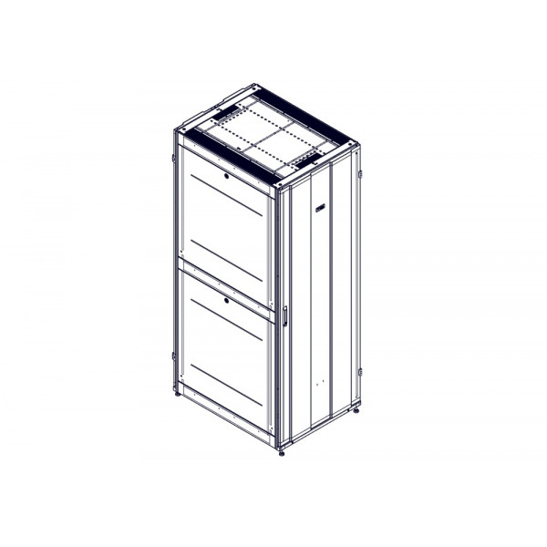 Шкаф Systeme Electric, серия Uniprom, 48U-800/1070, боковые панели 4шт, черный