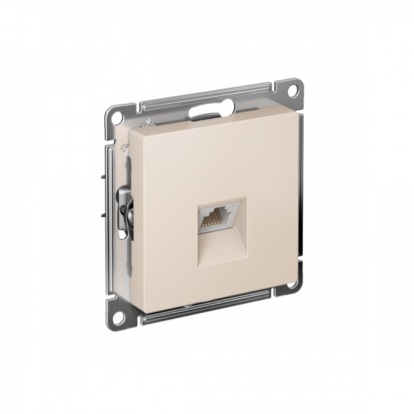 ATLASDESIGN РОЗЕТКА компьютерная RJ45 кат. 5e, механизм, БЕЖЕВЫЙ