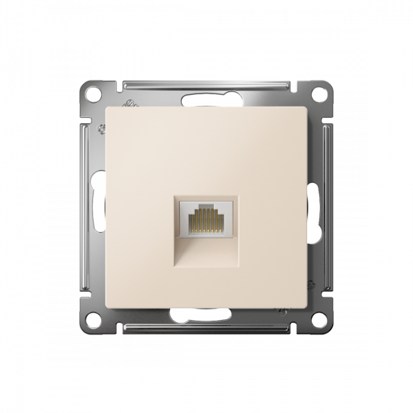 ATLASDESIGN РОЗЕТКА компьютерная RJ45 кат. 5e, механизм, БЕЖЕВЫЙ