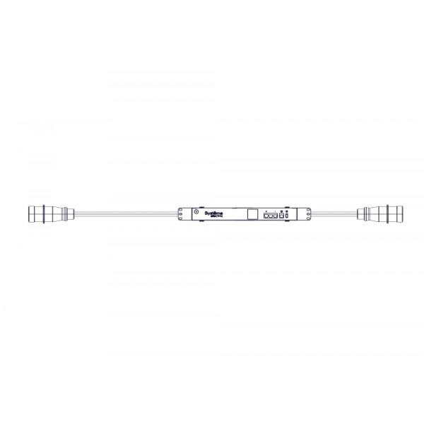 БРП, с мониторингом, серия Uniprom, 0/1U, 240В, 1Ф, 16A, вход IEC309, выход IEC309