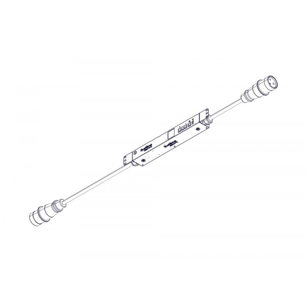 БРП, с мониторингом, серия Uniprom, 0/1U, 240В, 1Ф, 16A, вход IEC309, выход IEC309