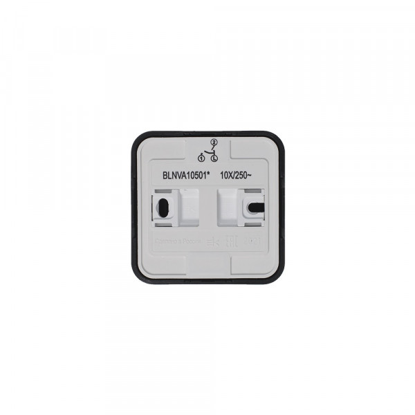 Выключатель Schneider Electric BLANCA 2х-клав. О/У с 10А/250B АНТРАЦИТ