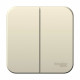 Выключатель Schneider Electric BLANCA 2х-клав. О/У, 6А/250B МОЛОЧНЫЙ