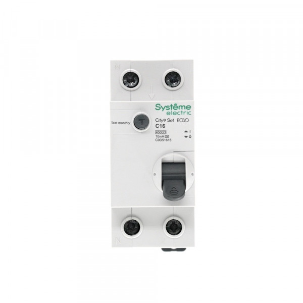 City9 Set Авт. выкл. диф. тока (АВДТ) 1P+N С 16А 4.5kA 10мА Тип-A 230В