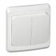 Выключатель Schneider Electric ЭТЮД 2х-клав. С/У с подсвет. 10АX/250B БЕЛЫЙ