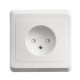 Розетка Schneider Electric ЭТЮД 1-мест. С/У со шт. 16А/250В БЕЛЫЙ